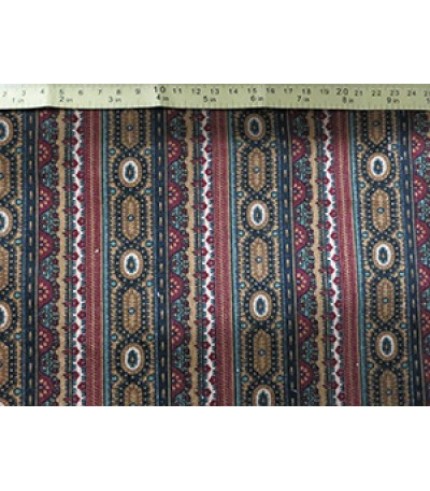 100% Cotton Corduroy Print Red