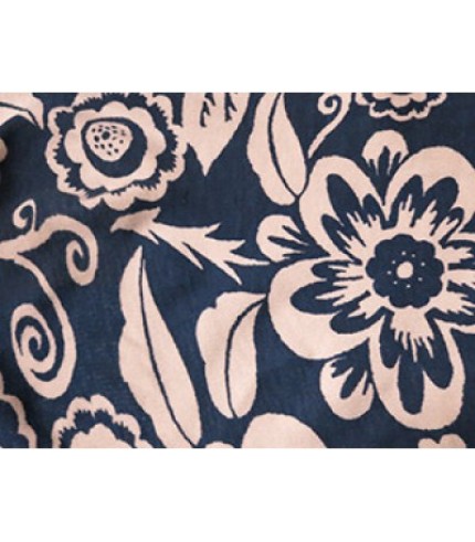 100%Cotton Interlock Hawaiian Print Blue