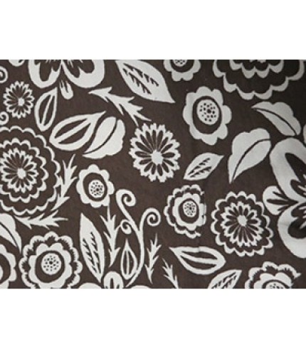 100%Cotton Interlock Hawaiian Print Brown