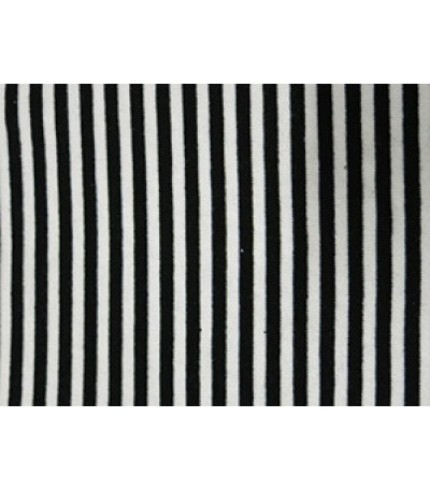 100% Acrylic Yarn Dye Jersey Stripe Black/White