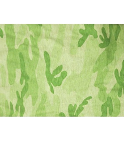 100% Cotton Camouflage Print Green