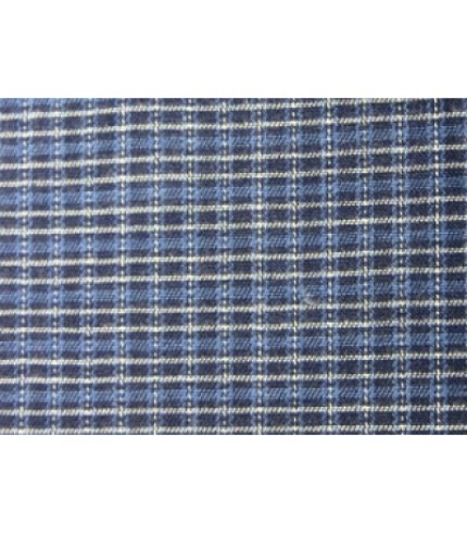 100%Cotton Denim Plaid Navy