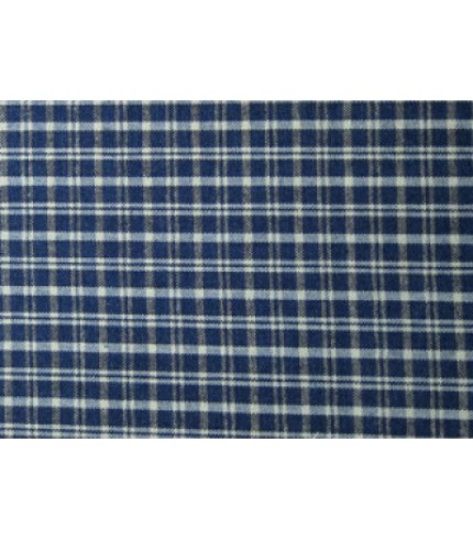 100%Cotton Denim Plaid Blue