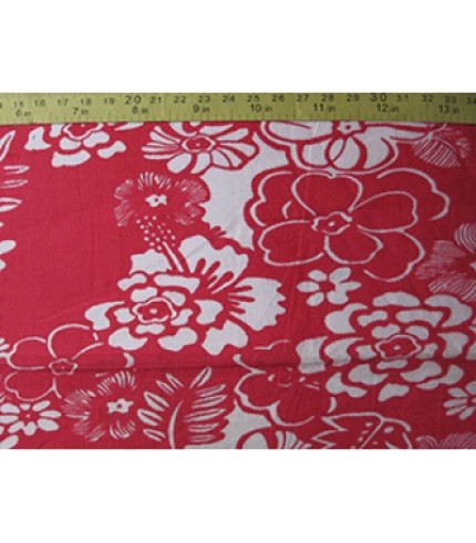 100%Cotton Flannel Floral Print Pink