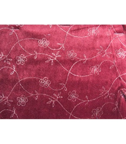 100% Poly Knit Print Red